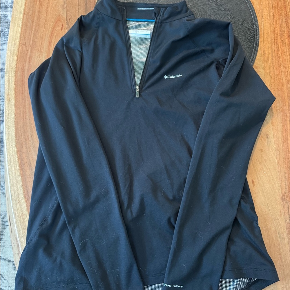 Columbia Black and Blue Quarter-Zip Pullover